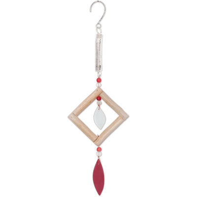 Red Bali Garden Bouncy Decor  - Set of 2