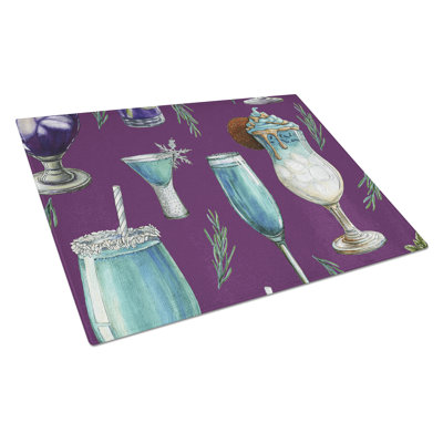 Caroline's Treasures Glass Drinks and Cocktails Cutting Board