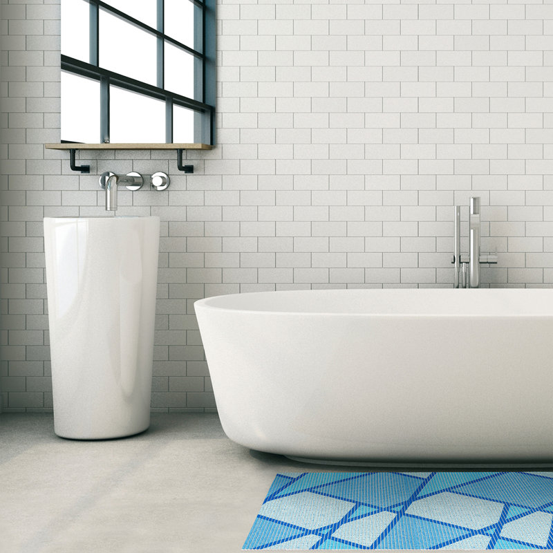 Tapis de bain Falkirk, Bleu