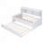 Wooden Captain Daybed Bed with Built-in Bookshelves-490314532-490314530