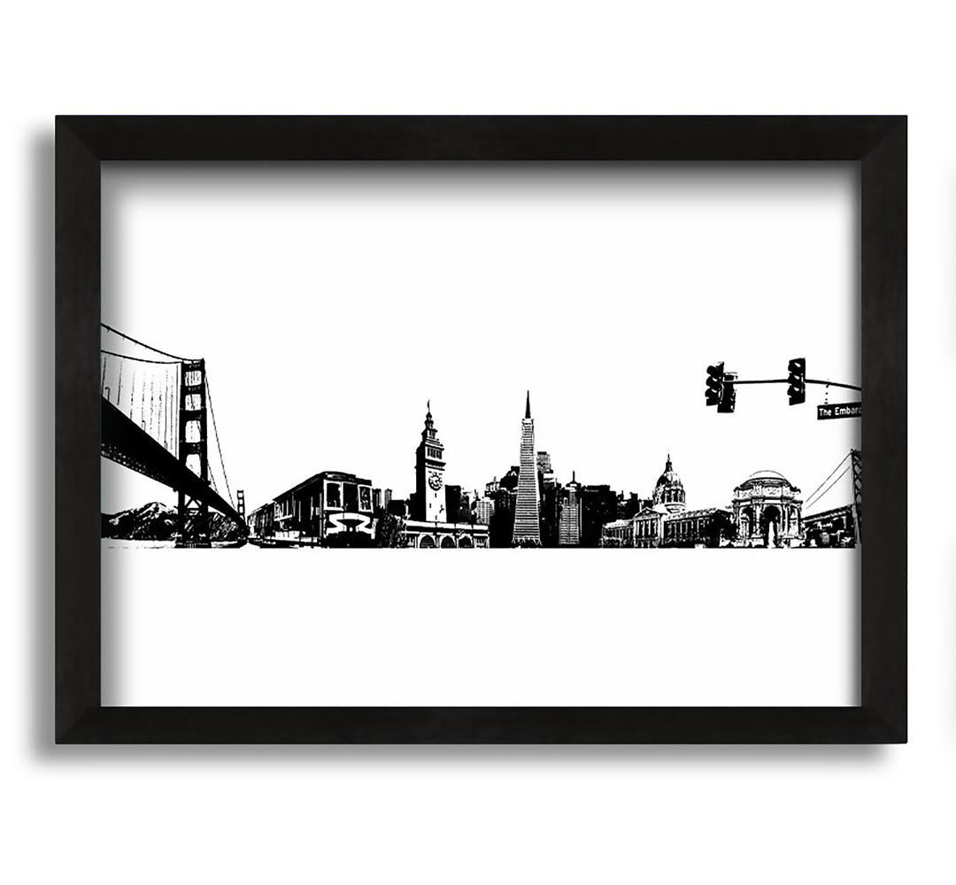 Gerahmtes Leinwandbild San Fransisco Wonder