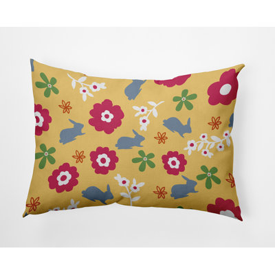 Housse de coussin rectangulaire en polyester avec insertions lombaires par E by Design