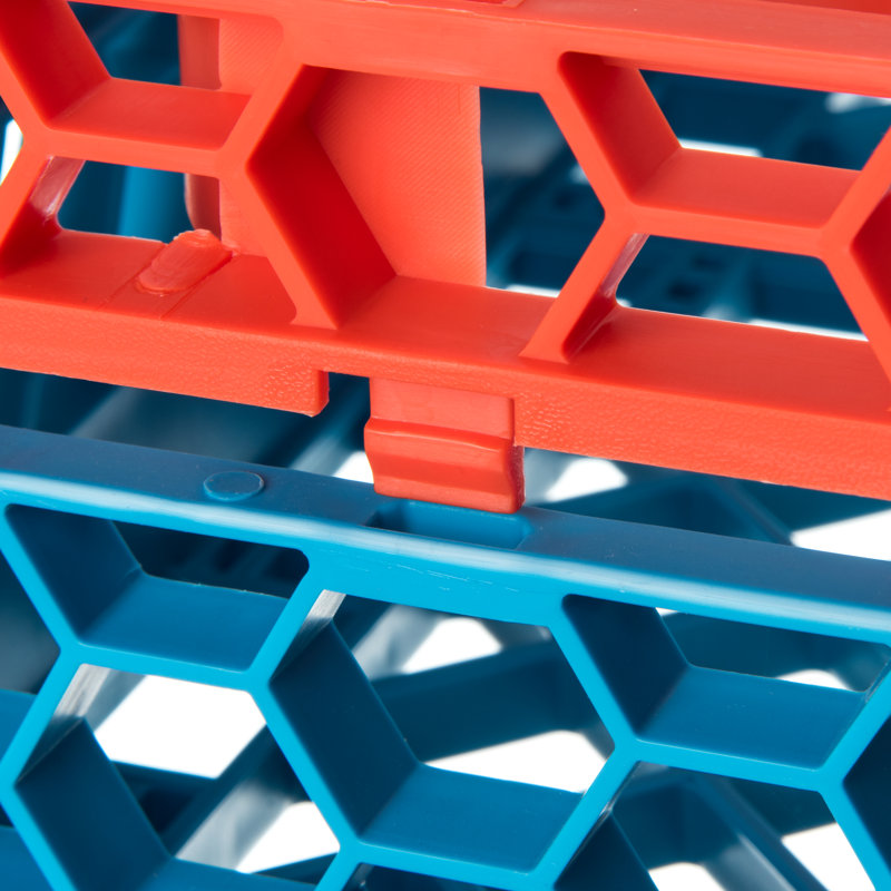 Support court en verre, Orange
