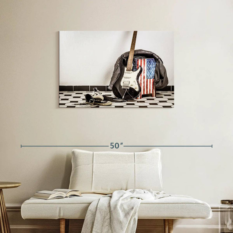 Guitare à drapeau américain Abarca, H 24 po x l 36 po