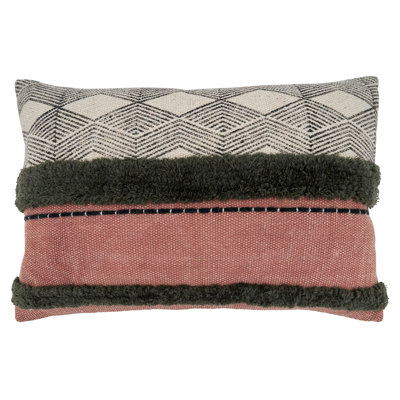 Sadie Cotton Geometric Lumbar Pillow Cover