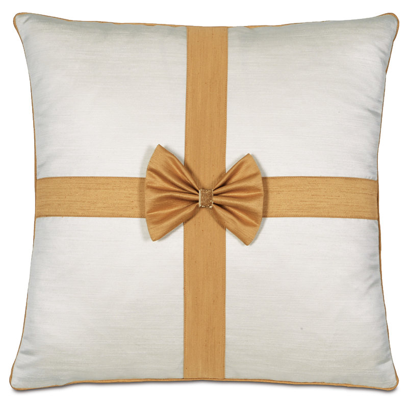 Holiday Square Pillow Cover & Insert, Lucent Opal/Lucent Gold, Bliss Blend
