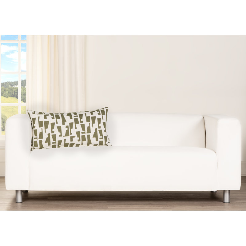 Coussin décoratif Gavel, Aneth, 26" x 14" Rectangle, polyester
