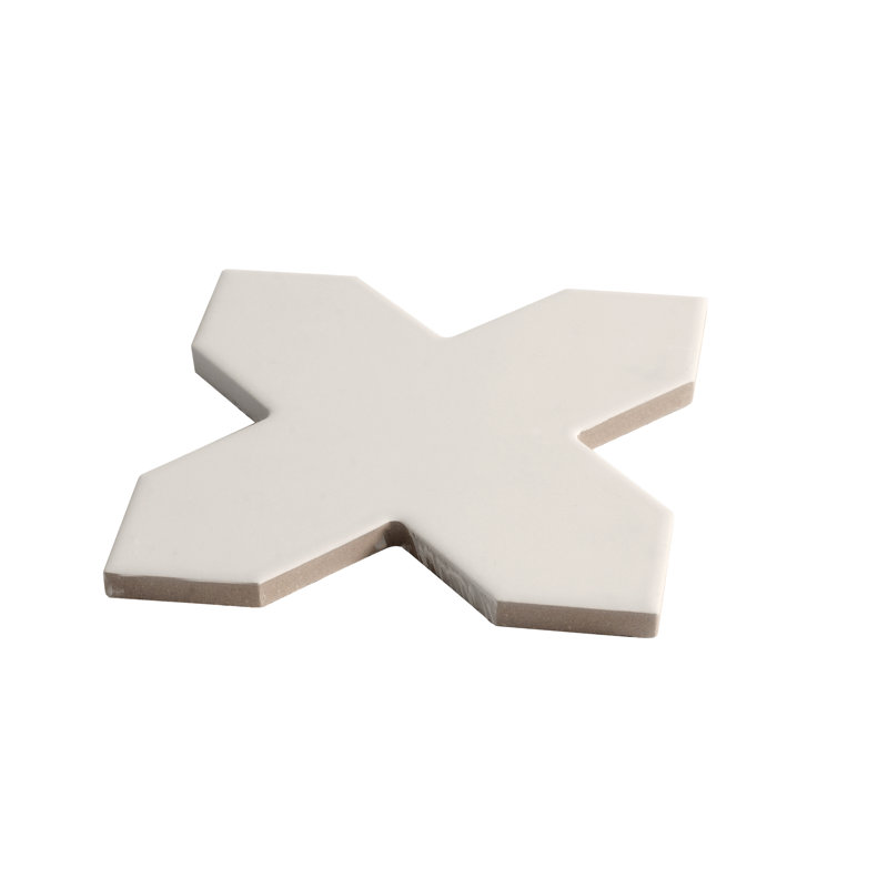Seville Graphite Black 7 Star with Light Gray 5 Cross Matte Porcelain Wall and Floor Tile (10.62 sq ft/case) - 68 Pack