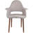 Robelmont Set of 2 Dining Chairs - Mid-Century Modern Upholstered Armchairs with Dark Wood Legs - Kitchen & Dining Room Accent Chairs-2130653504-2113300258