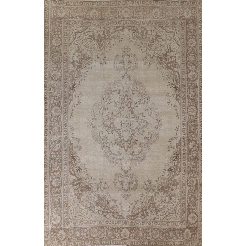 Tapis traditionnel en laine fait à la main 8 x 11