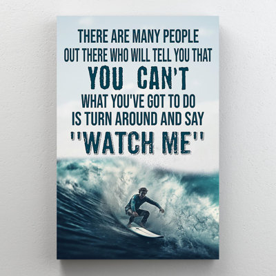 «Surfing Watch Me On», impression sur toile