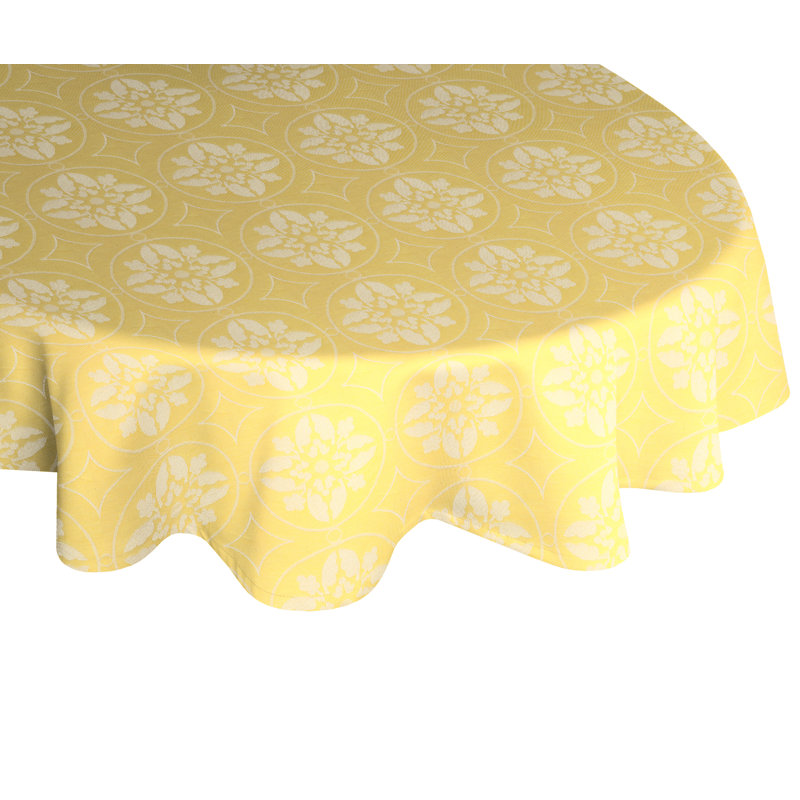 Heilwood Tablecloth, 145cm W x 220cm L, Light yellow