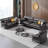 Italian comfortable simple business sofa set