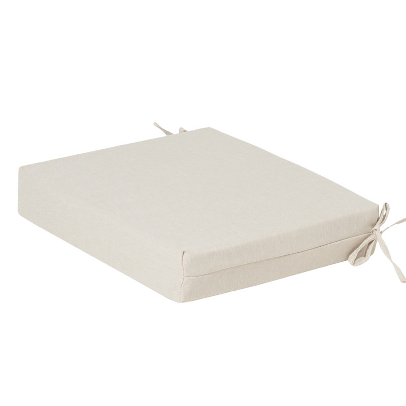 2 pcs outdoor chair cushions, Seat/Back, seat cushions, 18.5" W x 16" D, 18.5" W x 16" D, Beige