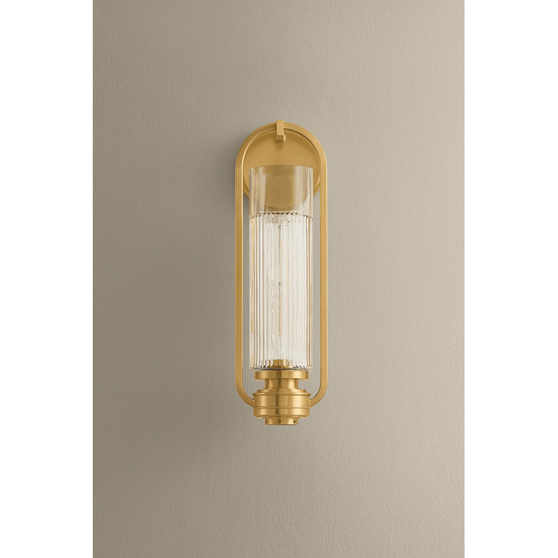 Binnewater Wall Sconce, Aged Brass