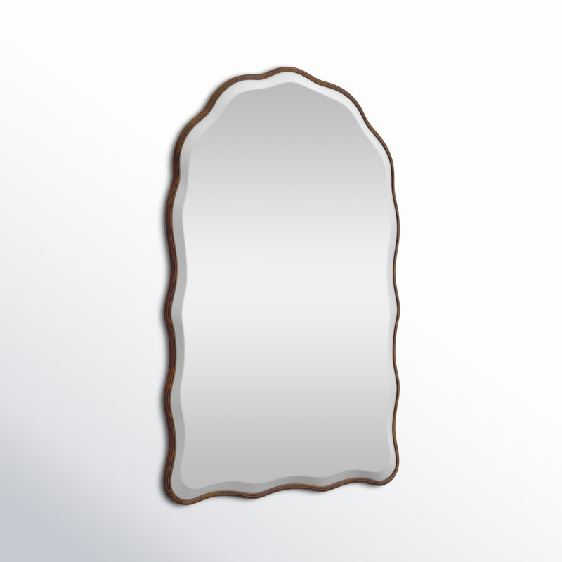 Katerina Mirror, Bronze, H 35 po x l 23 po, Festonné