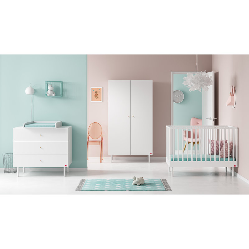 Karter 2 Door Wardrobe, White
