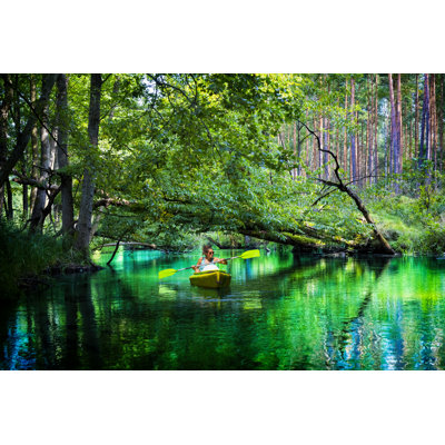 Canoe In Poland - Wrapped Canvas Print