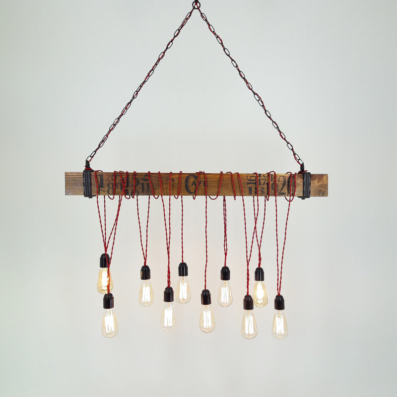 Lustre unique à 10 lumières Leyva