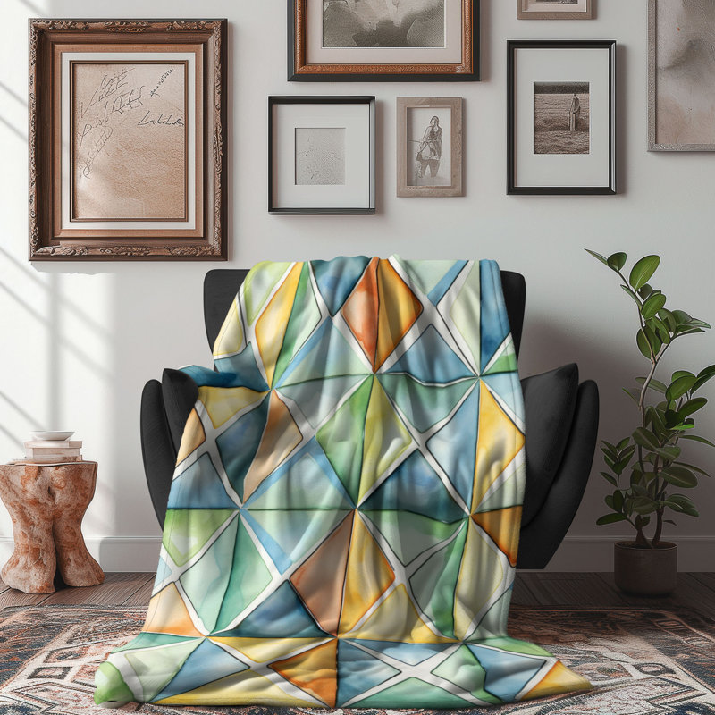 Patterned Precision - 1 Piece Premium Blanket, 50" W x 60" L