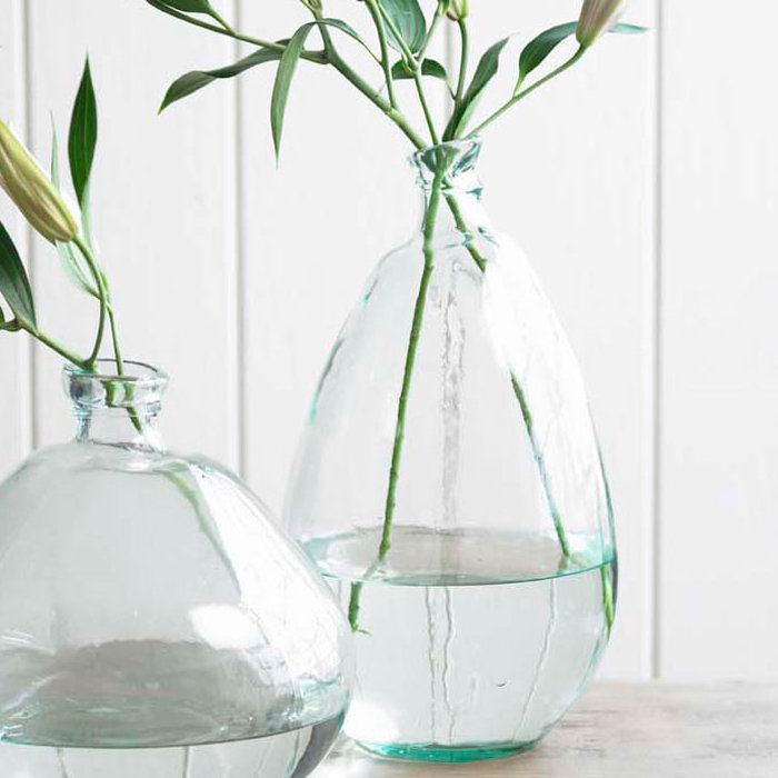 Glass Floor Vase