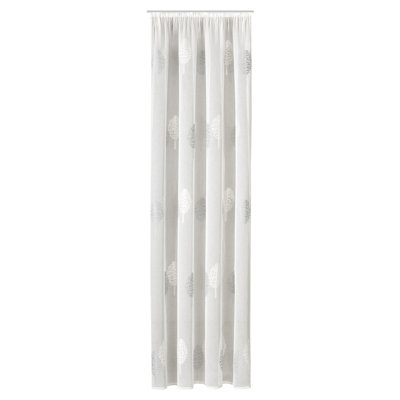 Vorhang Moses mit Kräuselband, transparent