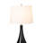 Isau Stunning Ombre Glass Table Lamp with Linen Shade (Set of 2)-527660733