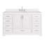 Ensemble de meuble-lavabo simple 60,25 po avec plateau en quartz Abshire-94668809