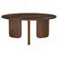 Table basse ronde brune