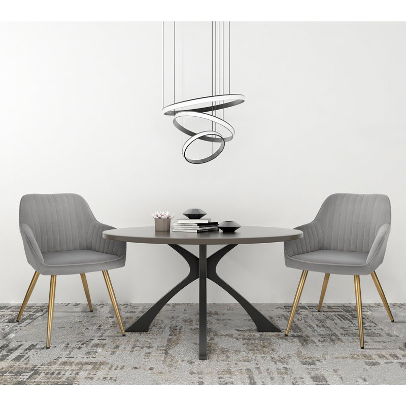 Pelham Upholstered Chair, Light Grey