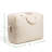 Soft Canvas Storage Bags With Zipper. Thick Breathable, 2Pc King/Queen Comforter Organizer. Four Carrying Handles And Window. Large 25X19x9in Bag For Sheets Blankets Bedding Pillows, Clothes