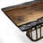 Walnut Metal Base Dining Table-950566831