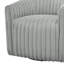 Fauteuil demi-tonneau pivotant ultra moelleux en forme de corde