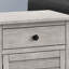 Table d'appoint, table de chevet, tiroir de rangement, bout, table d'appoint, chambre à coucher, rangement, placage gris