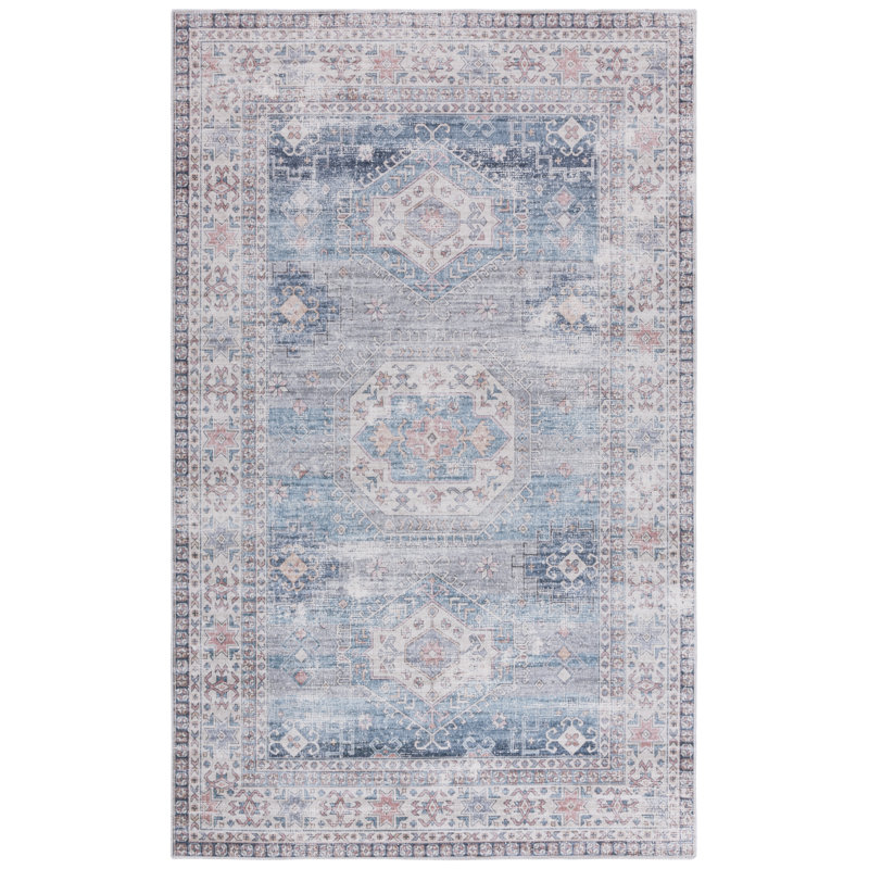Maritess Machine Washable Southwestern Rug, Rectangle 9' x 12'