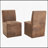 Versatile Swivel Upholstered Dining Chairs with Casters and Storage, Suitable for Multiple Rooms and Various Activities-79406541