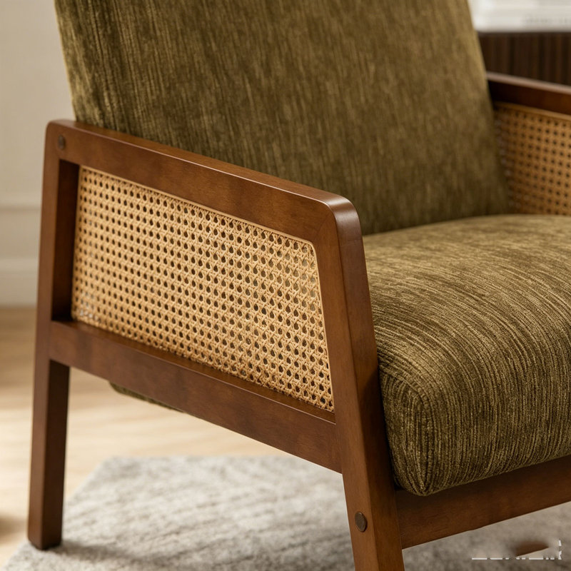 Fauteuil d'appoint moderne H 30 po, Brun
