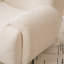 Fauteuil d'appoint confortable en chenille pour salon moderne