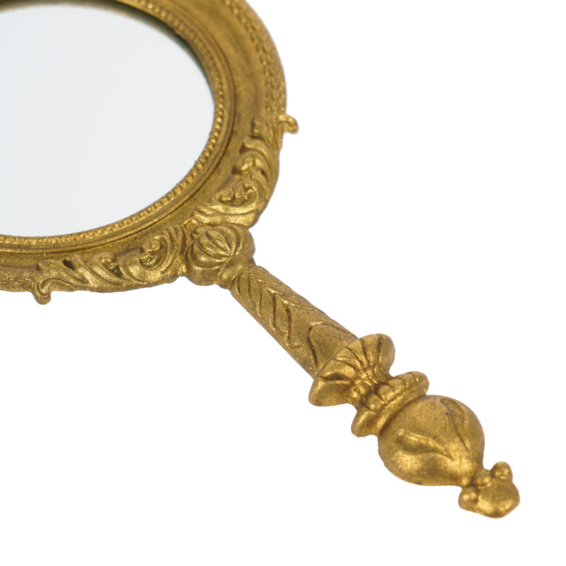 Antiqued Gold Metal Framed Venetian Wall Mounted Accent Mirror Ornate Metal Flat Mirror