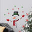 Adhésif décoratif joyeux bonhomme de neige