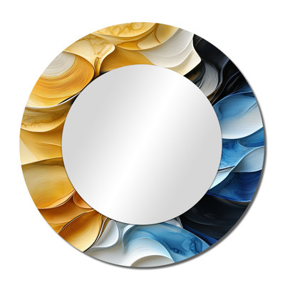 Temporal Flux Of Fractal Balance I - Minimalism Mirror Wall Art - Printed On Metal