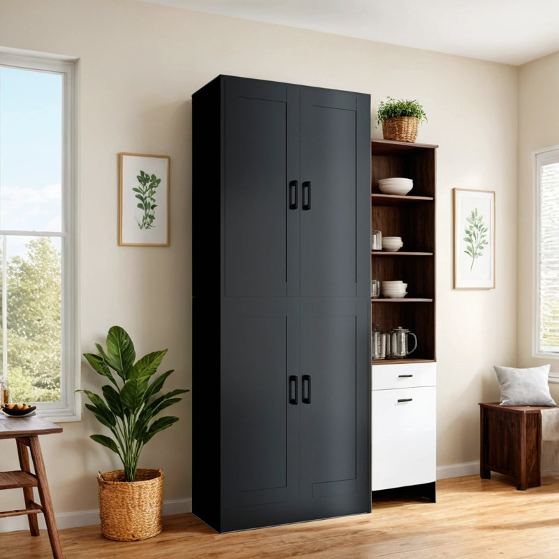 Kitchen Pantry Cabinet, 71" Tall Kitchen Pantry Storage Cabinet With Doors, Kitchen Pantry Hutch With Storage For Kitchen, Dining Room