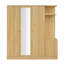 Armoire 4 portes avec tablettes, tiroirs et miroir pleine grandeur-536758937