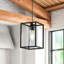 Elijahwan 1 - Light Black Square/Rectangle Pendant