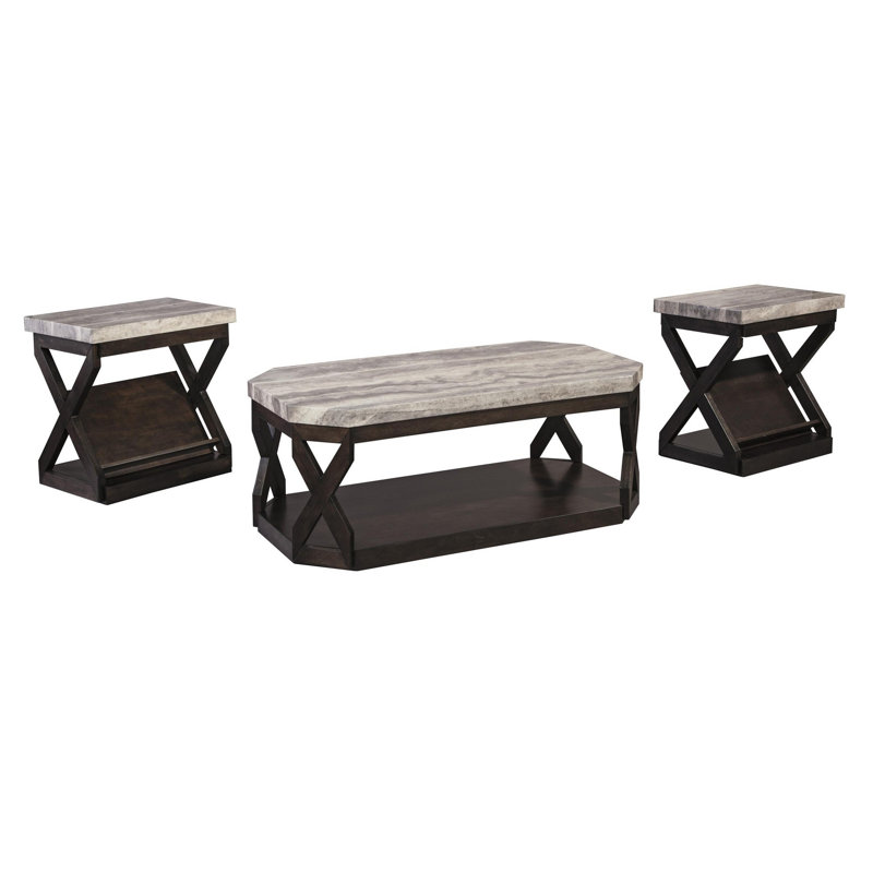 Ensemble de tables basses 3 pièces Irin