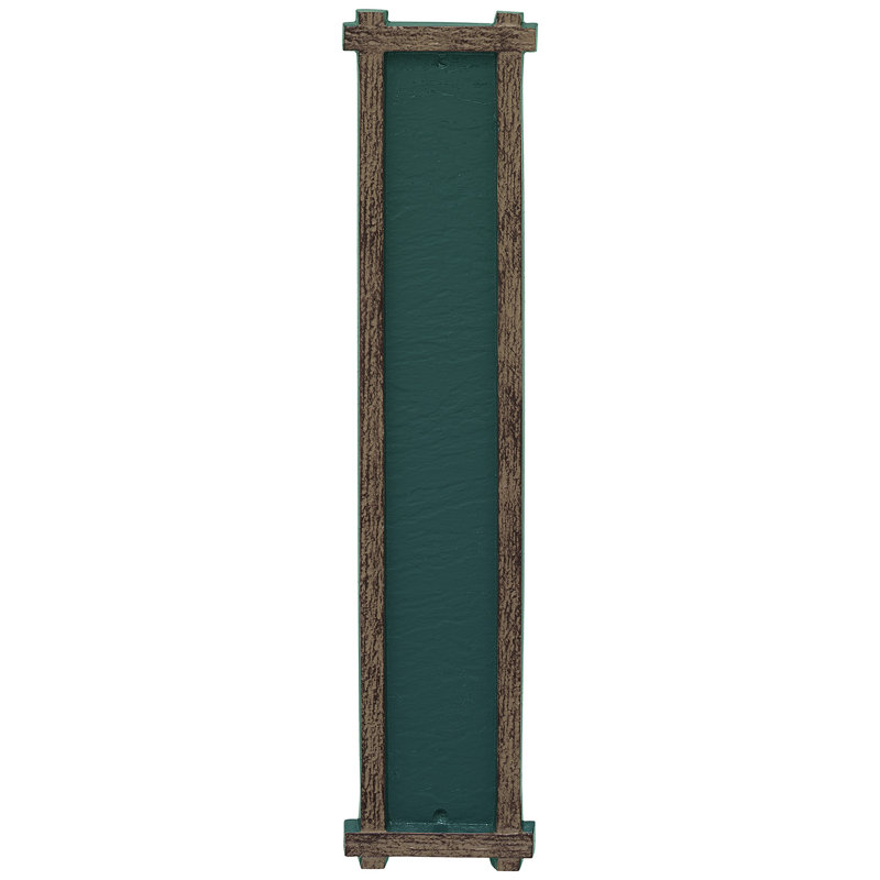 Rectangle Wall Plaque, Hunter Green/Gold