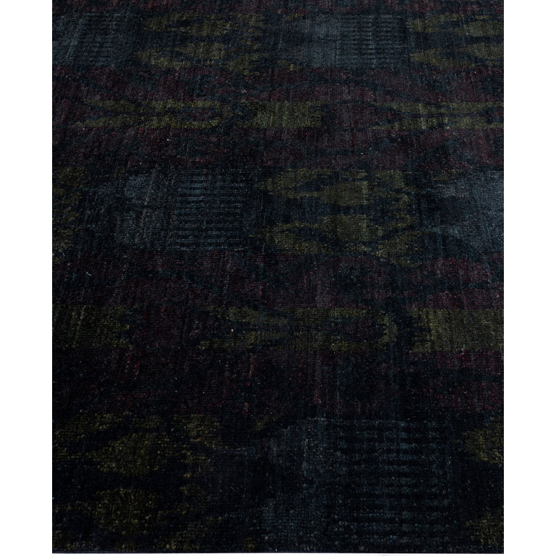 Overdyed One-of-a-Kind 5' 0" x 5' 7" Hand Knotted Area Rug