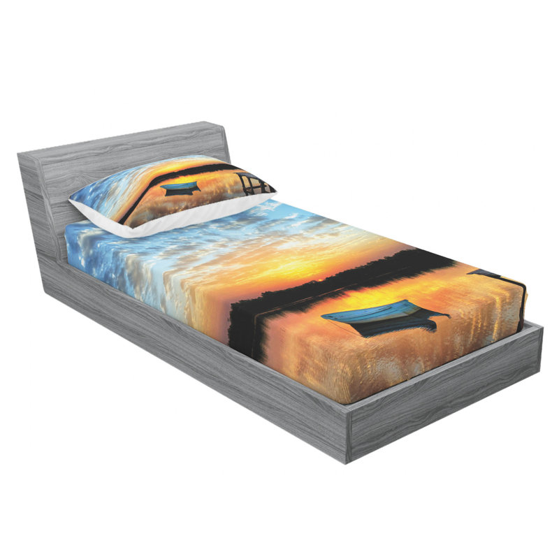 Microfiber Sheet Set, Twin Sheet Set + Fitted Sheet + 1 Pillowcase