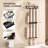 3-Tier Black Metal Bathroom Towel Rack, Wall Mounted Storage Rack with Top Mesh Shelf for Rolled Towels, Rust-Resistant Single