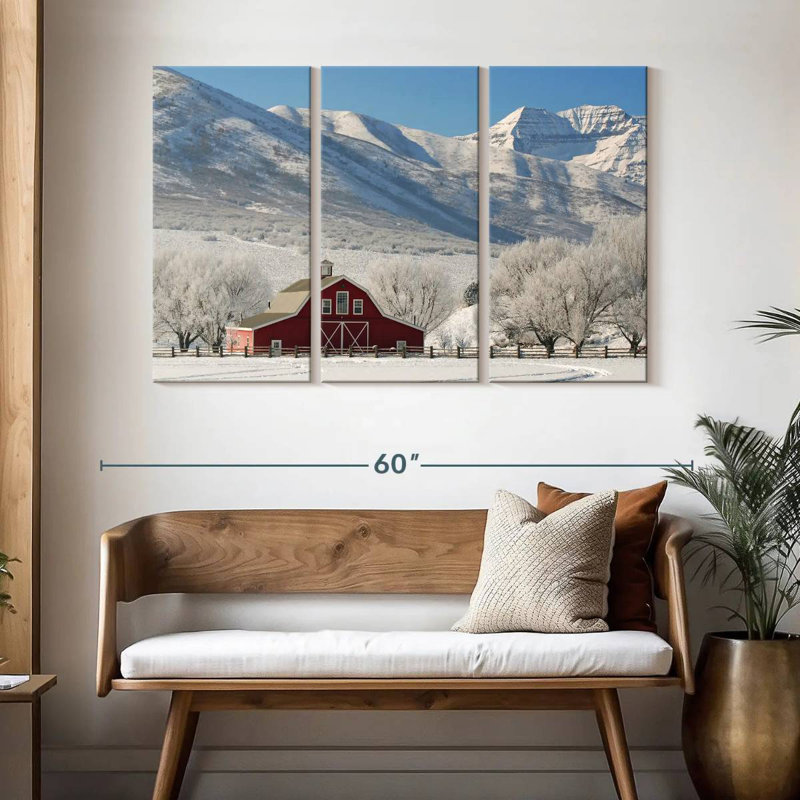 Alvord Barn in Snow, H 32 po x l 50 po